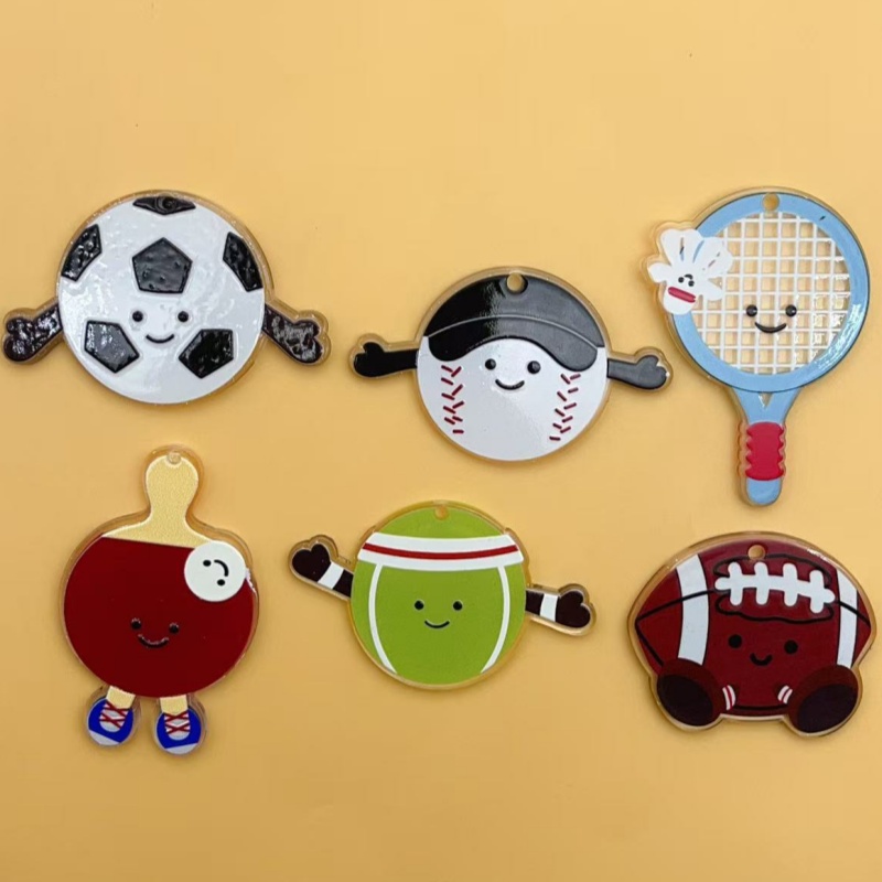 Badminton Date - 10Pcs Acrylic rugby football badminton racket