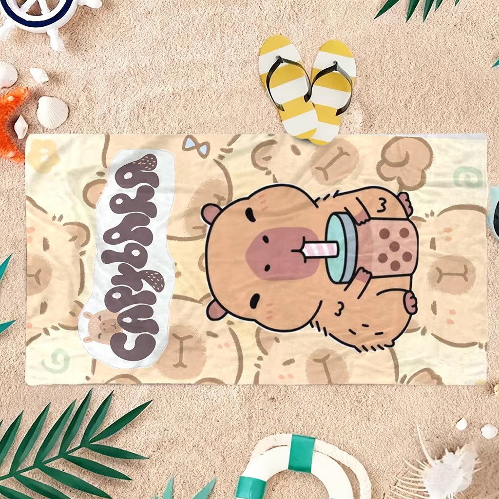Capybara Cartoon Quick-Drying  - Towel Small Sport ulasan dan harga