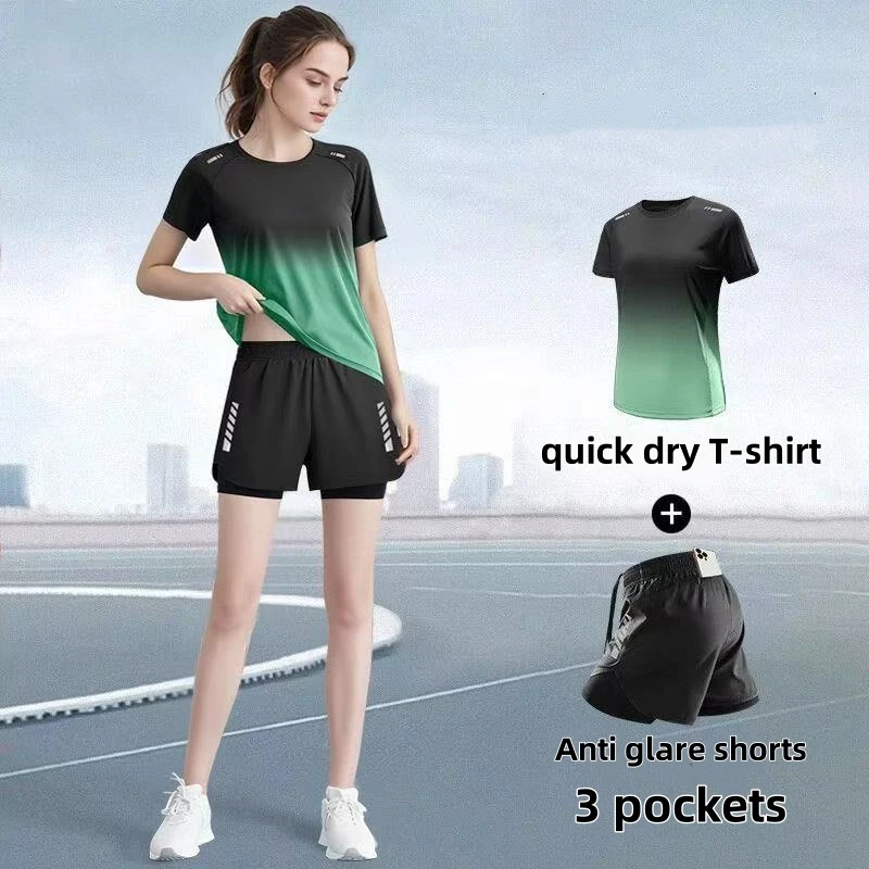Women's sportswear set, runnin - Badminton Aesthetic ulasan dan harga