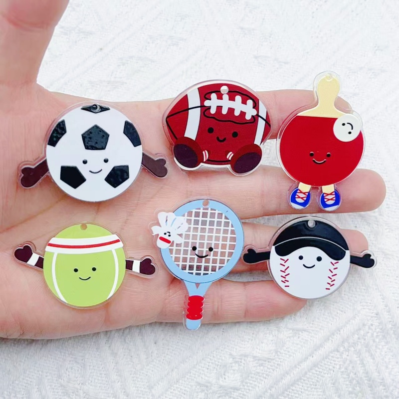 10Pcs Acrylic rugby football b - Badminton Date ulasan dan harga