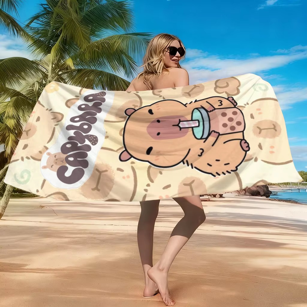Quick-Drying Capybara Cartoon  - Towel Small Sport ulasan dan harga