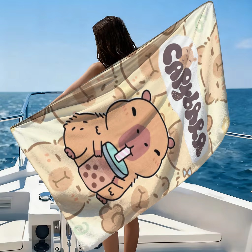Quick-Drying Capybara Cartoon  - Towel Small Sport ulasan dan harga