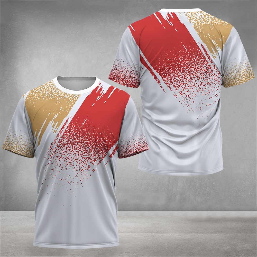 Gym Tennis Sports Men's T Shir - Badminton Aesthetic ulasan dan harga