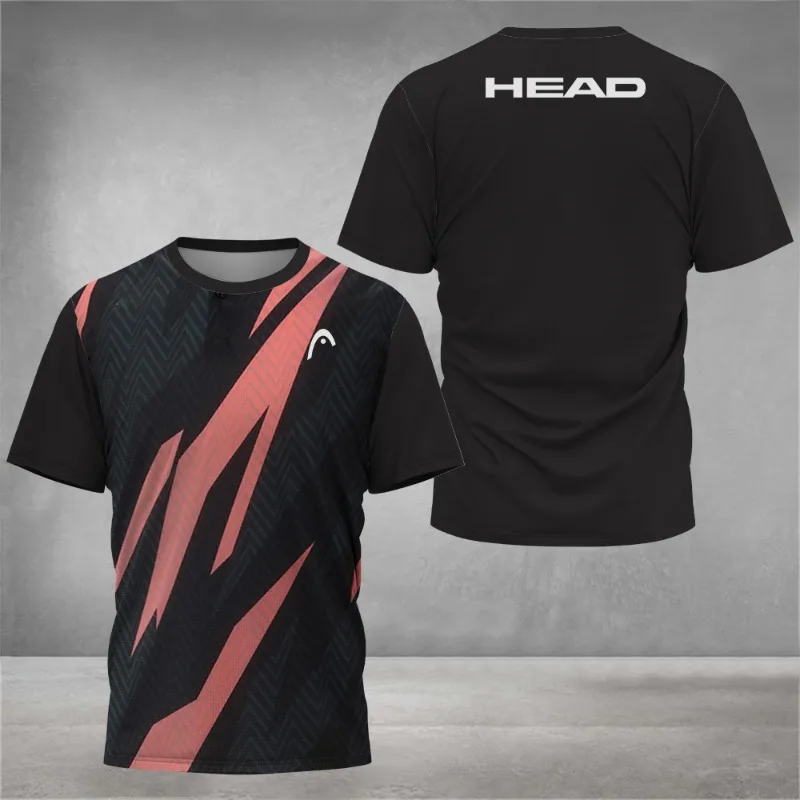 Summer Breathable Mens T Shirt - Badminton Aesthetic ulasan dan harga