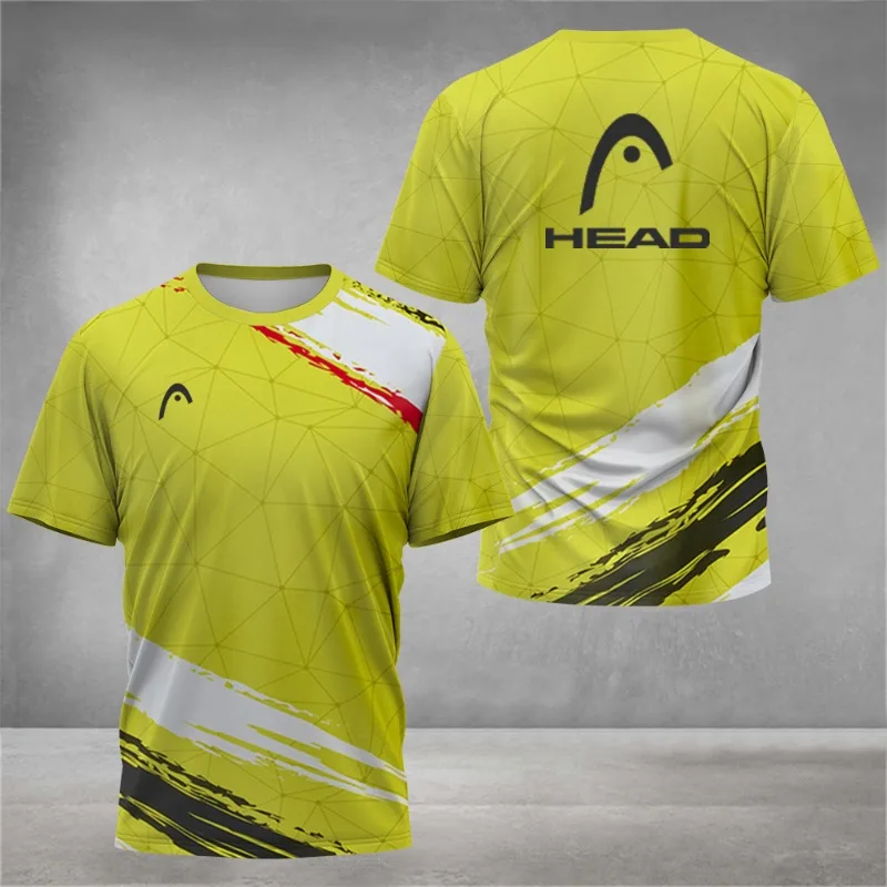 Summer Breathable Mens T Shirt - Badminton Aesthetic ulasan dan harga