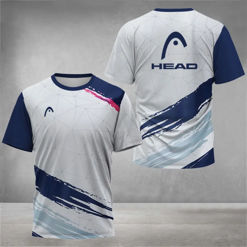Summer Breathable Mens T Shirt - Badminton Aesthetic ulasan dan harga