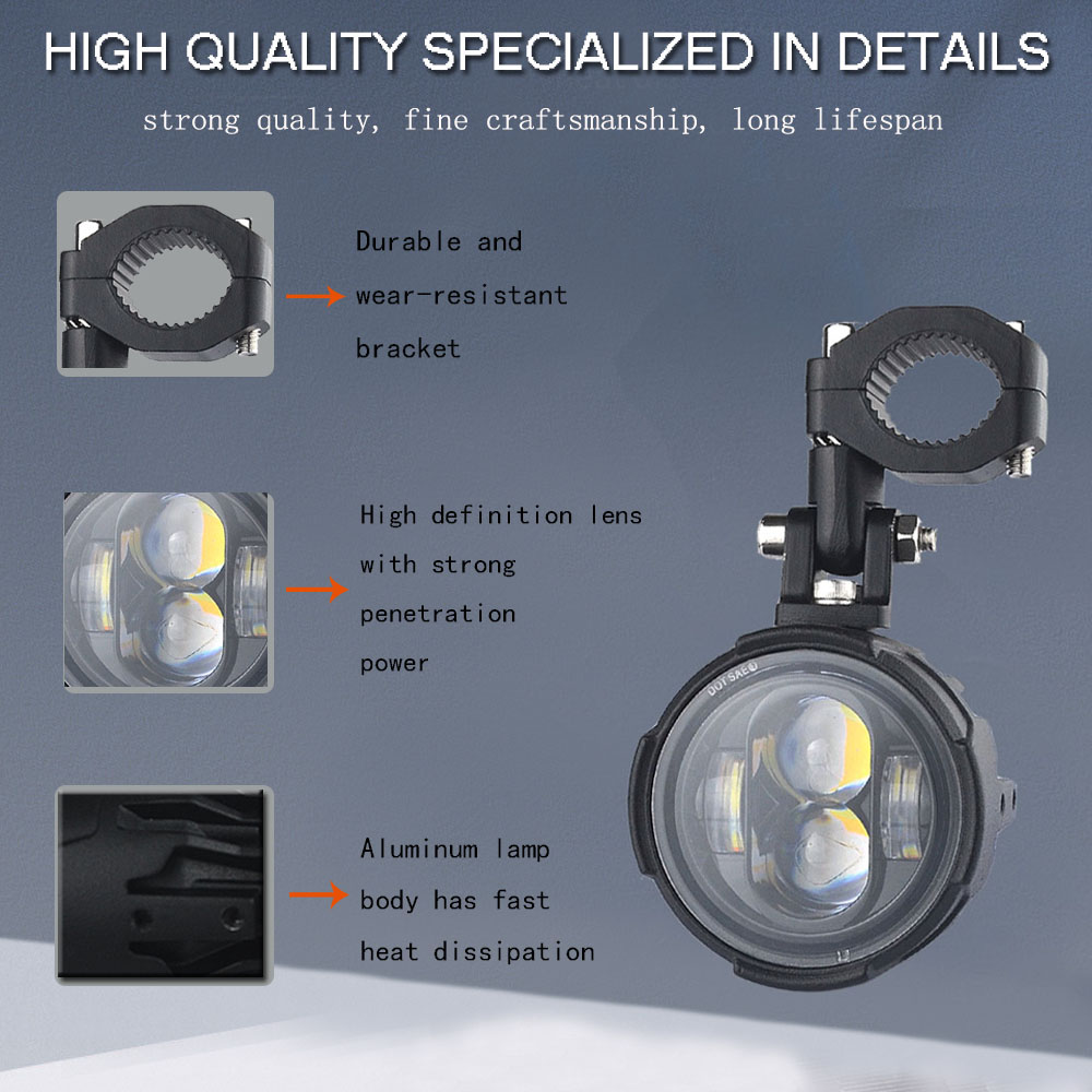 E-Mark Motorcycle Headlight Fo - Badminton Flash ulasan dan harga