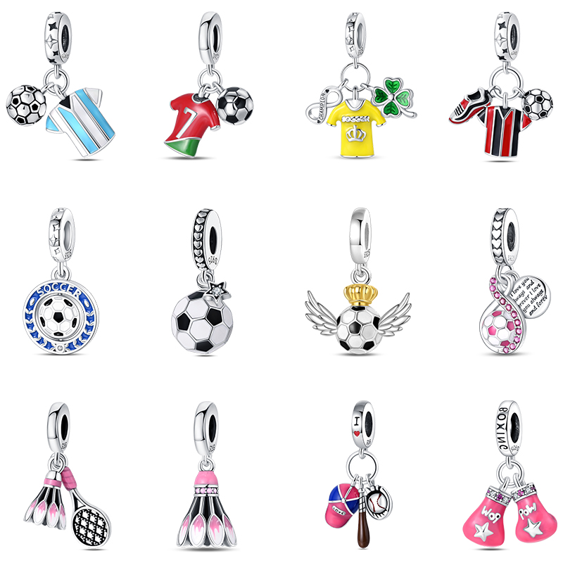 Fashion 925 Silver Football Je - Badminton Aesthetic ulasan dan harga