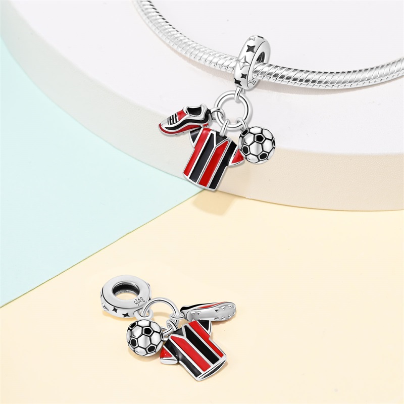 Fashion 925 Silver Football Je - Badminton Aesthetic ulasan dan harga