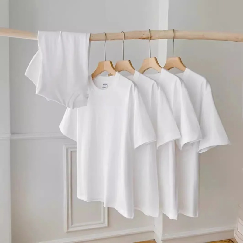 Mens Crew Neck T Shirt Minimal - Badminton Aesthetic ulasan dan harga